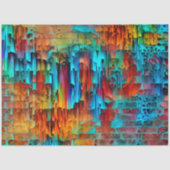 Kleurenwand kunststofpapier tissuepapier (Voorkant)