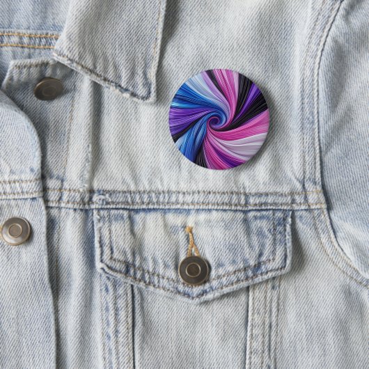 Kleurenwervelvortex-Button Ronde Button 5,7 Cm (In situ)