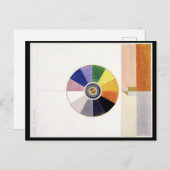 Kleurenwiel, Abstracte kunst Briefkaart (Voorkant / Achterkant)