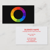 kleurenwiel visitekaartje (Voorkant / Achterkant)