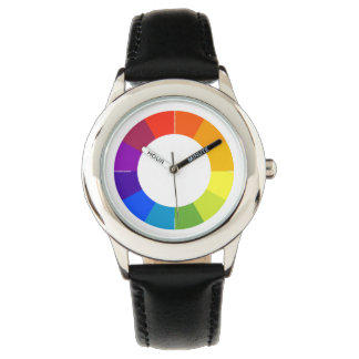 Kleurenwielhorloge (multicolor) horloge