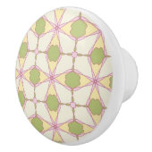 Kleurere achtergrond van het retropatroon 3 keramische knop (Rechts)