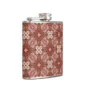 Kleurere achtergrond van het retropatroon 4 heupfles (Rechts)