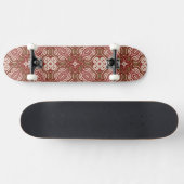 Kleurere achtergrond van het retropatroon 4 skateboard (Horizontaal)