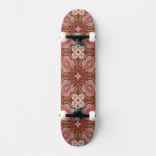 Kleurere achtergrond van het retropatroon 4 skateboard (Voorkant)