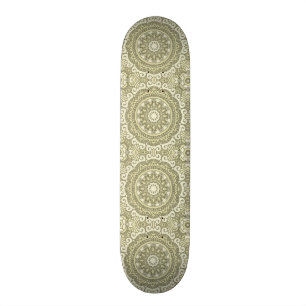 Kleurere achtergrond van het retropatroon 6 skateboard