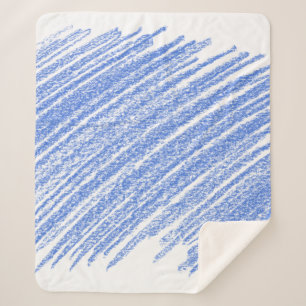 Kleurere kras van het potlood sherpa deken