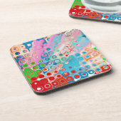 Kleurexplosie Bier Onderzetter (Linkerzijde)