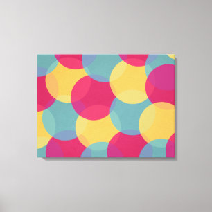 Kleurexplosie-omhuld canvas (palet 1) afdruk