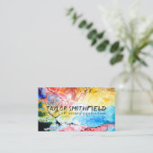 kleurexplosie visitekaartje (Staand voorkant)