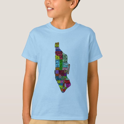 Kleurgecodeerde Manhattan NYC-overhemden, hoodies (Voorkant)