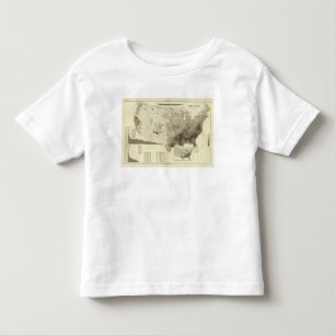kleurgecodeerde populatie naar provincies kinder shirts