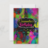 Kleurgerichte gedachten (meer opties) - RSVP / Kaart (Voorkant)