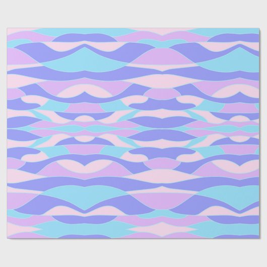 Kleurgolven Cadeaupapier (Vlak)