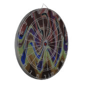 Kleurgolven Dartbord (Voorkant Links)