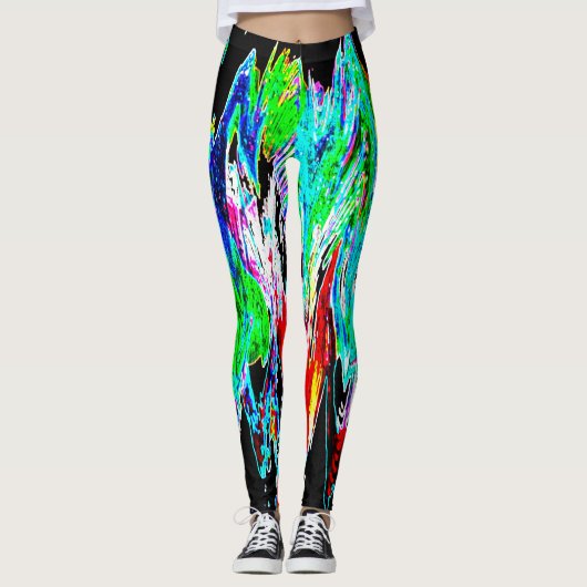 Kleurgolven Leggings (Voorkant)