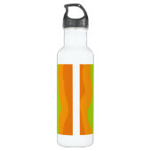 Kleurgolven met monogram waterfles  (Achterkant)