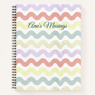 Kleurgolven (pastels) notitieboek