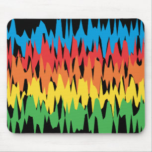 Kleurgolven: Vectorillustratie: Mousepad Muismat