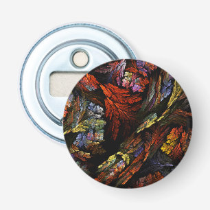 Kleurharmonie Abstracte Kunst Knop Button Flesopener