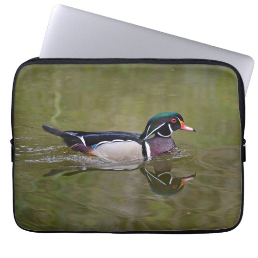 Kleurhouteend Laptop Sleeve (Voorkant)