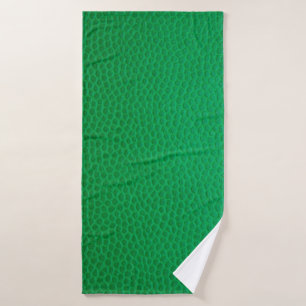 Kleurhuid met groene huid badhanddoek