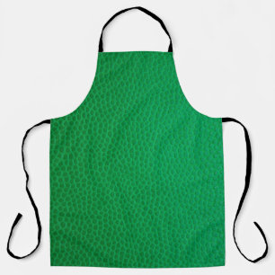 Kleurhuid met groene huid schort