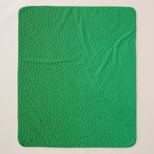 Kleurhuid met groene huid sherpa deken