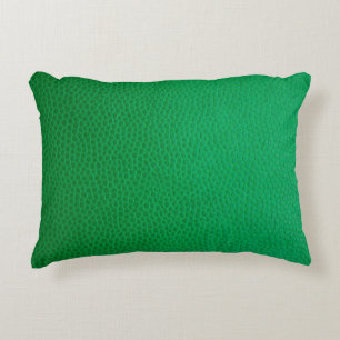 Kleurhuid met groene huid textuur accent kussen