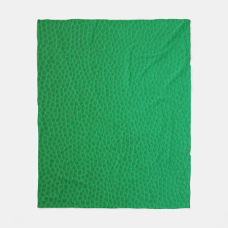 Kleurhuid met groene huid textuur fleece deken