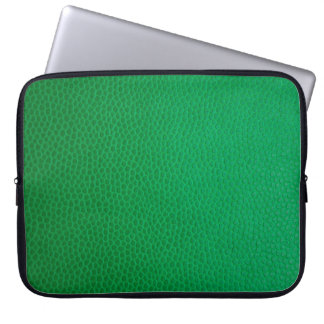 Kleurhuid met groene huid textuur laptop sleeve