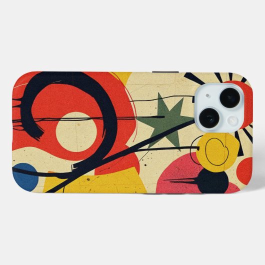 Kleurig abstract ontwerp Case-Mate iPhone case (Achterkant (horizontaal))