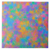 Kleurig abstract ontwerp tegeltje (Voorkant)