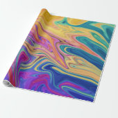 Kleurig abstract patroon cadeaupapier (Uitgerold)