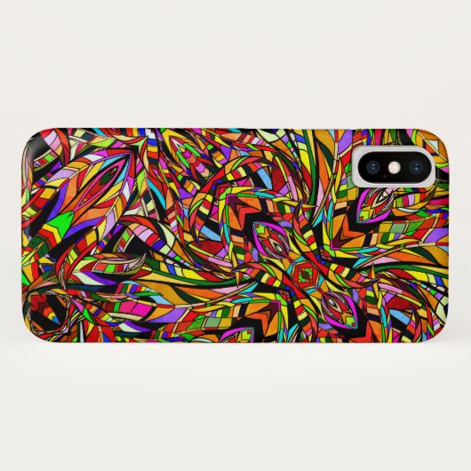 Kleurig abstract patroon Case-Mate iPhone case (Achterkant (horizontaal))