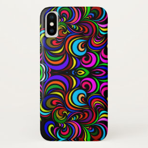 Kleurig abstract patroon iPhone x hoesje