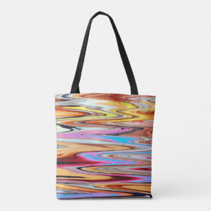 Kleurig abstract patroon draagtas