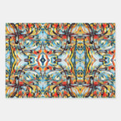 Kleurig abstract patroon inpakpapier vel (Voorkant 2)