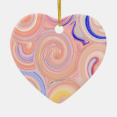 Kleurig abstract patroon keramisch ornament (Voorkant)