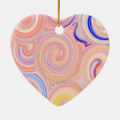 Kleurig abstract patroon keramisch ornament (Achterkant)