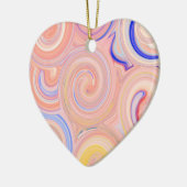 Kleurig abstract patroon keramisch ornament (Links)