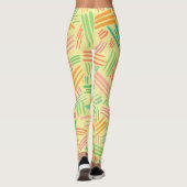 Kleurig abstract patroon leggings (Achterkant)