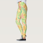 Kleurig abstract patroon leggings (Links)