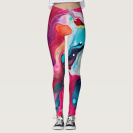 Kleurig abstract patroon leggings