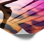 Kleurig abstract patroon met zebra textureabstra poster (Hoek)