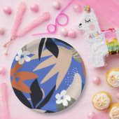 Kleurig abstract patroon papieren bordje (Feest)