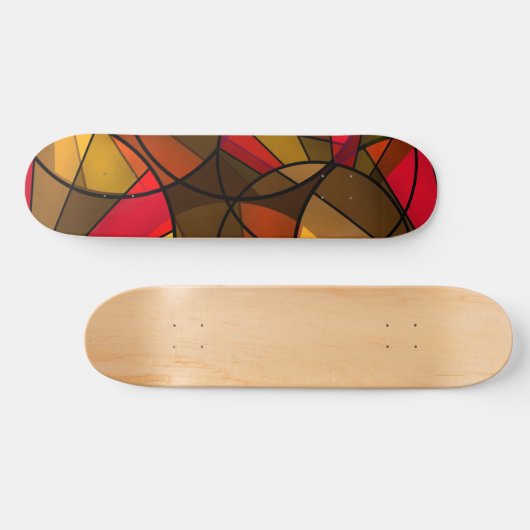 Kleurig abstract patroon skateboard (Horizontaal)