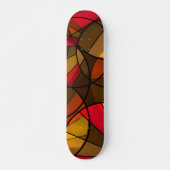 Kleurig abstract patroon skateboard (Voorkant)