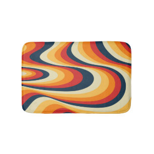Kleurig abstract vormontwerp badmat