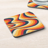 Kleurig abstract vormontwerp bier onderzetter (Linkerzijde)